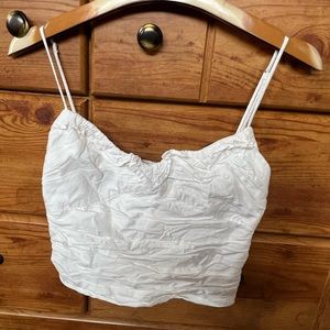 White crop top